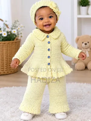 Homemade Crochet Baby Girl Set