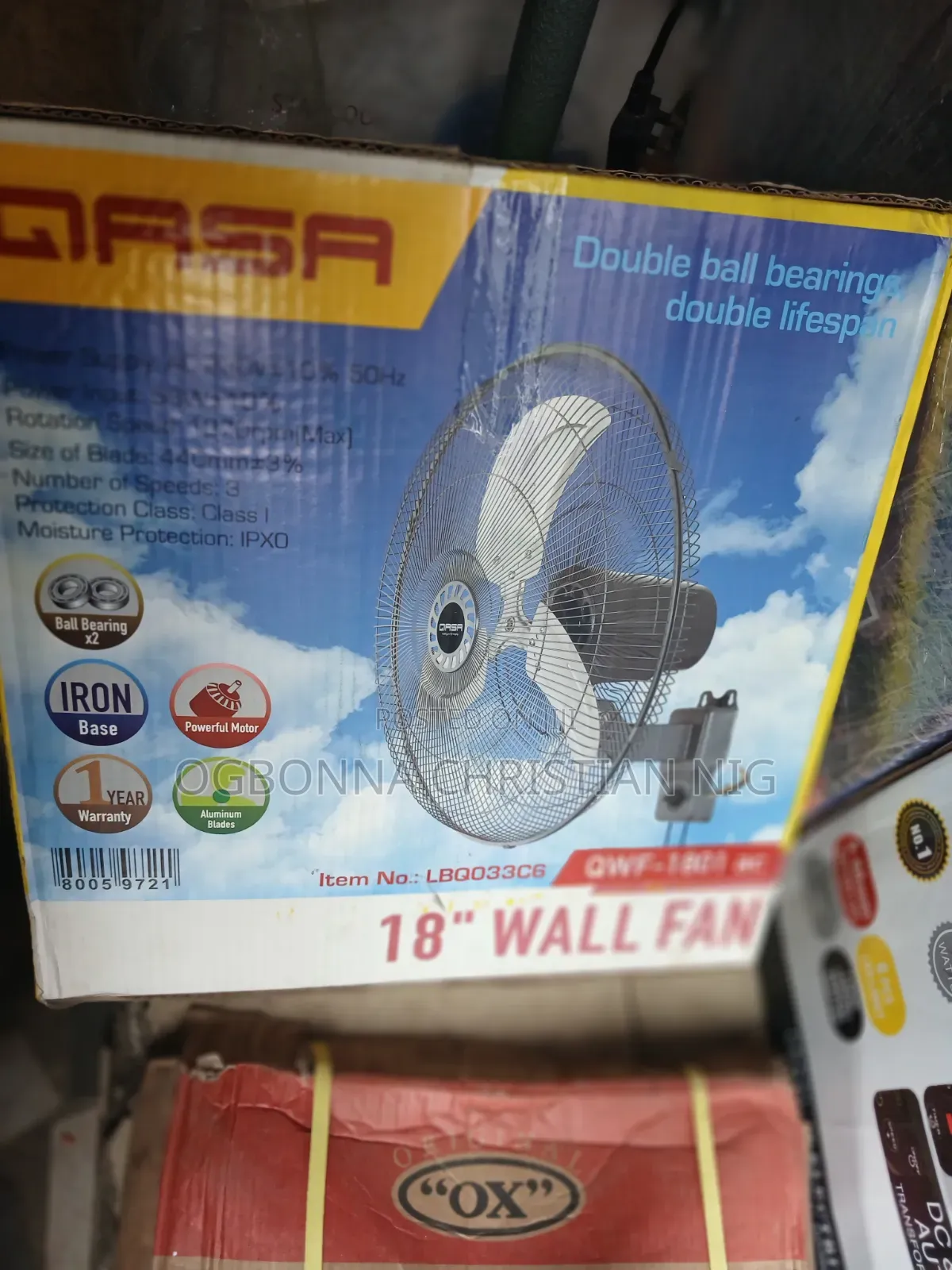 18inch Qasa Wall Fan