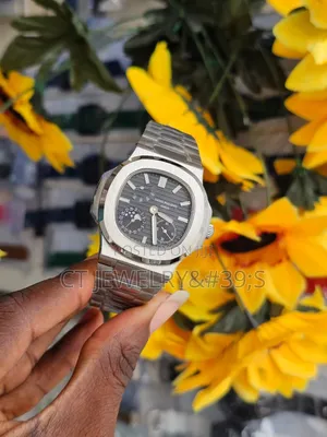 Luxury Patek Philippe Nautilus Moon Phase Chronograph Original Chain