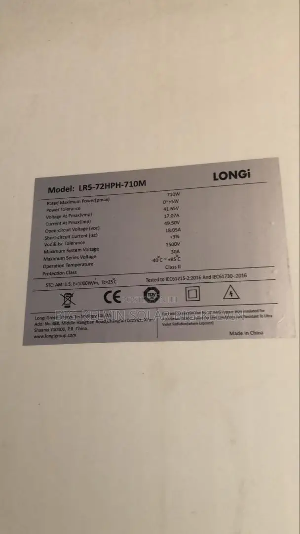 710w Longi Solar Panels Mono