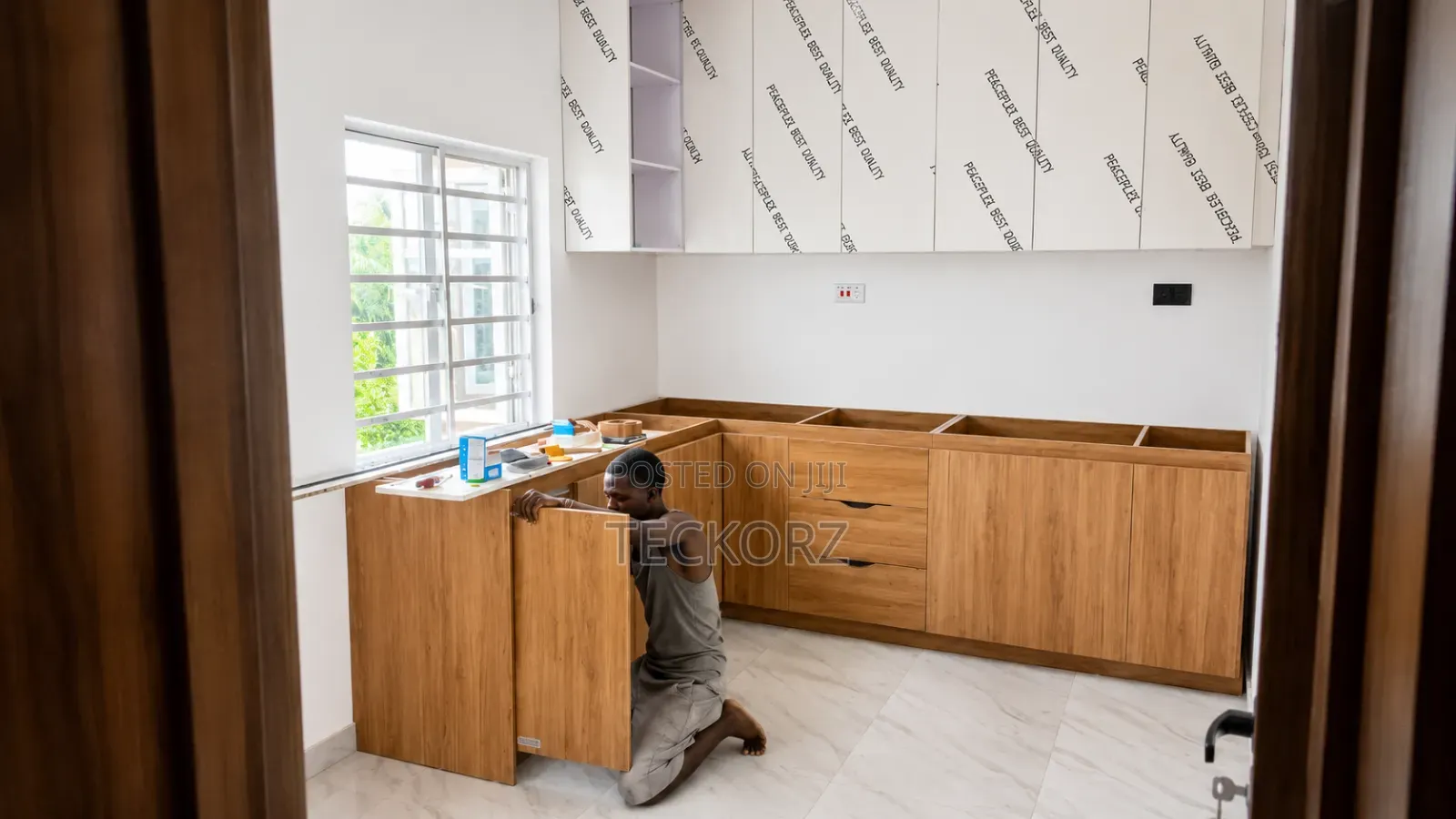 L-Shape Kitchen Cabinet Carcass