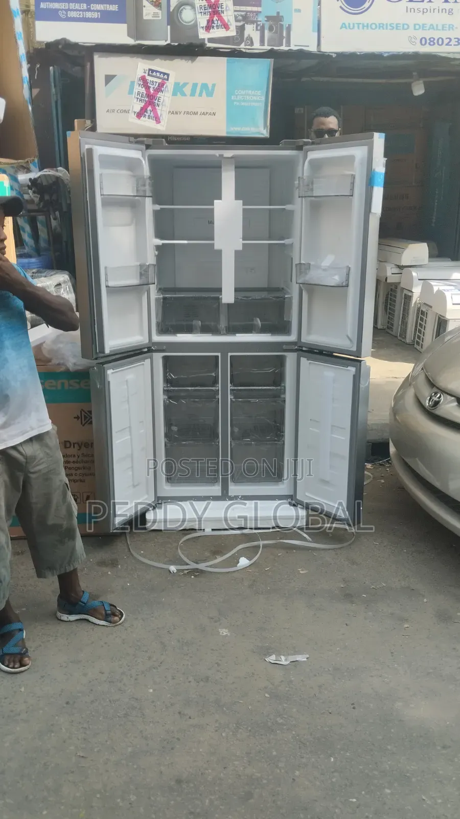 Hisense 522L Cross Door Refrigerator