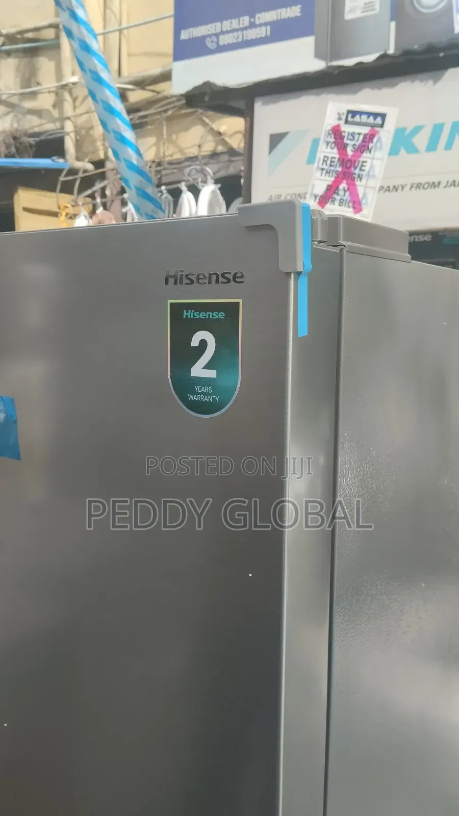 Hisense 522L Cross Door Refrigerator