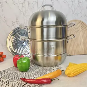 Flanek 3-in-1 Stainless Steel Steamer Pot.