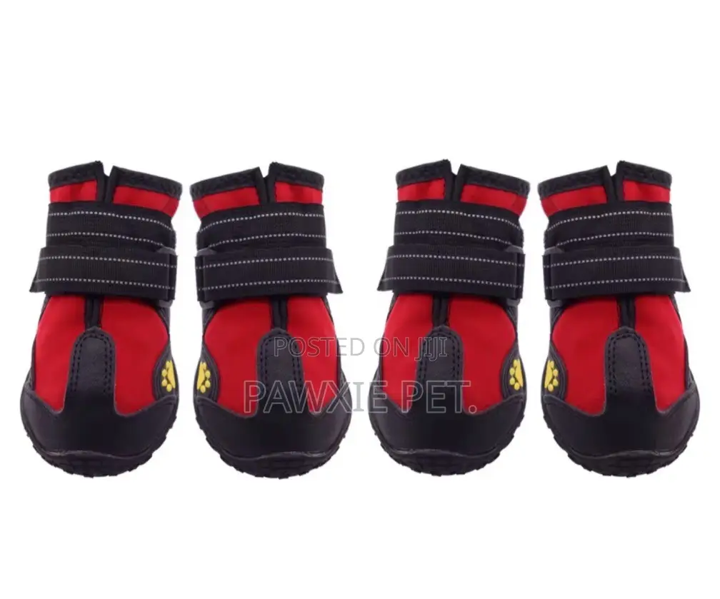 Reflective Paw Print Antiskid Dog Shoes
