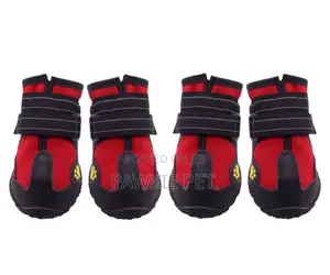 Reflective Paw Print Antiskid Dog Shoes