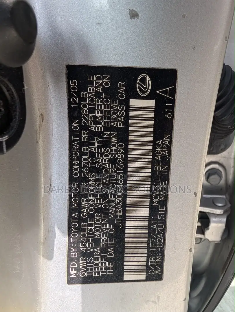Lexus ES 330 2006 Silver