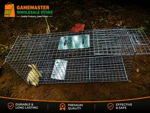 Large Humane Live Animal Trap Cage – Heavy Duty Collapsible Catch