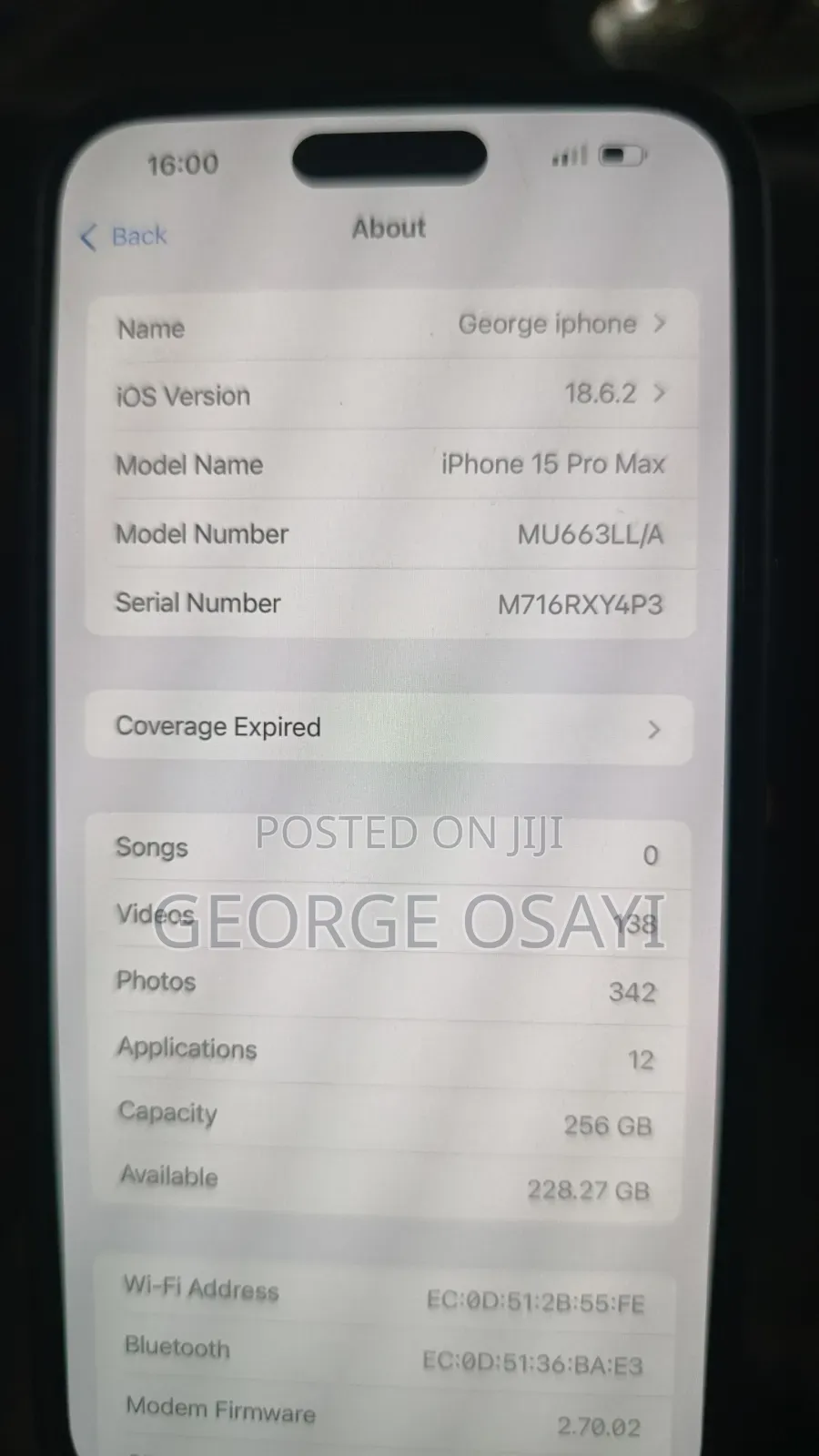 Apple iPhone 15 Pro Max 256 GB Silver