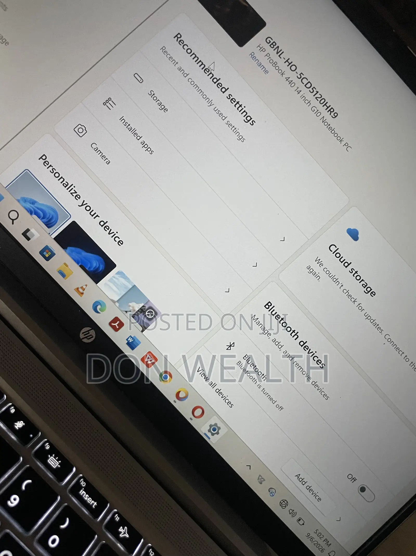 Laptop HP 8GB Intel Core i5 HDD+SSD 256GB