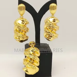 Bold Earrings and Pendant