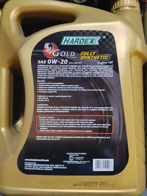 Hardex Gold Engine Oil 0w-20 5L