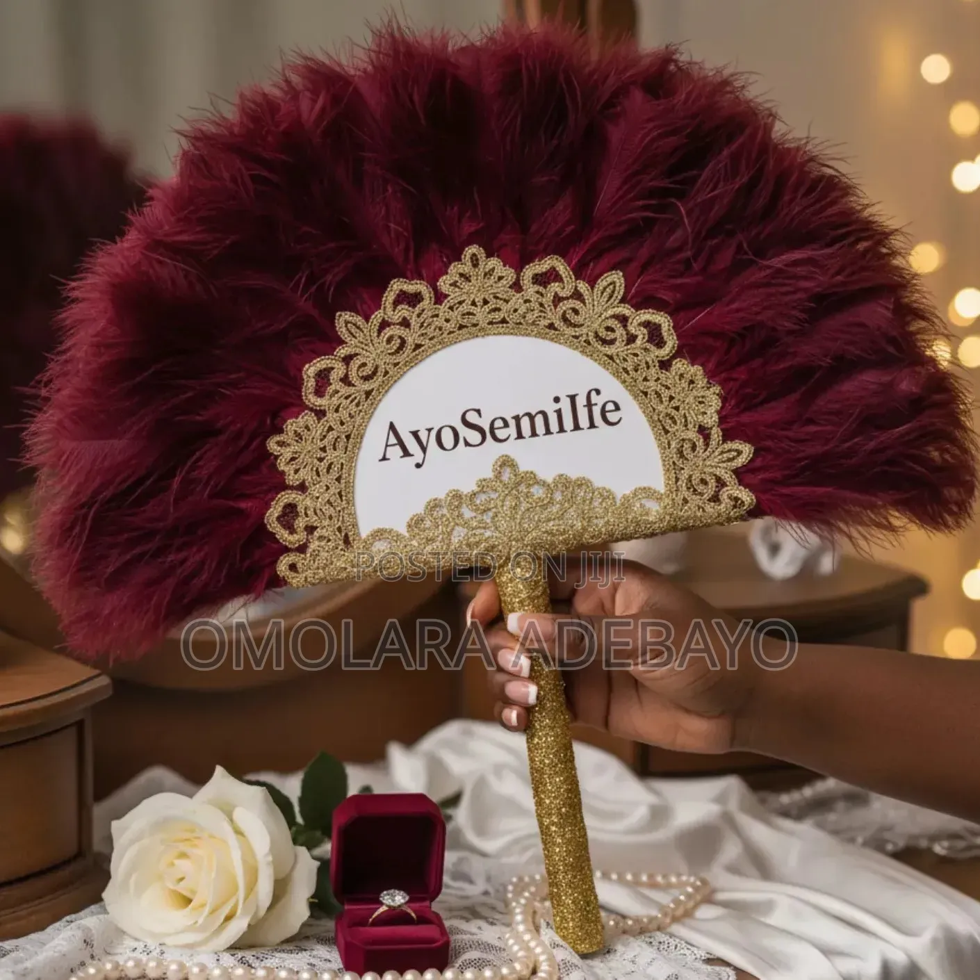 Customized Bridal Handfan