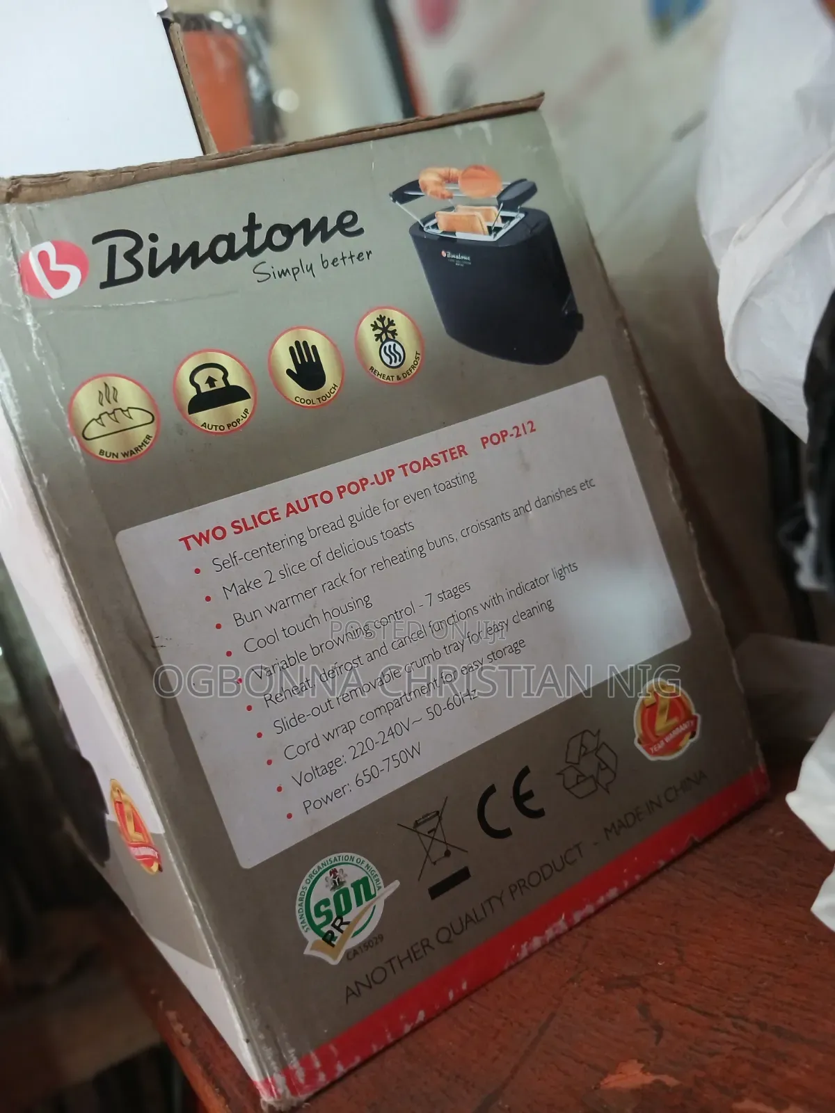 Binatone POP-UP Toaster
