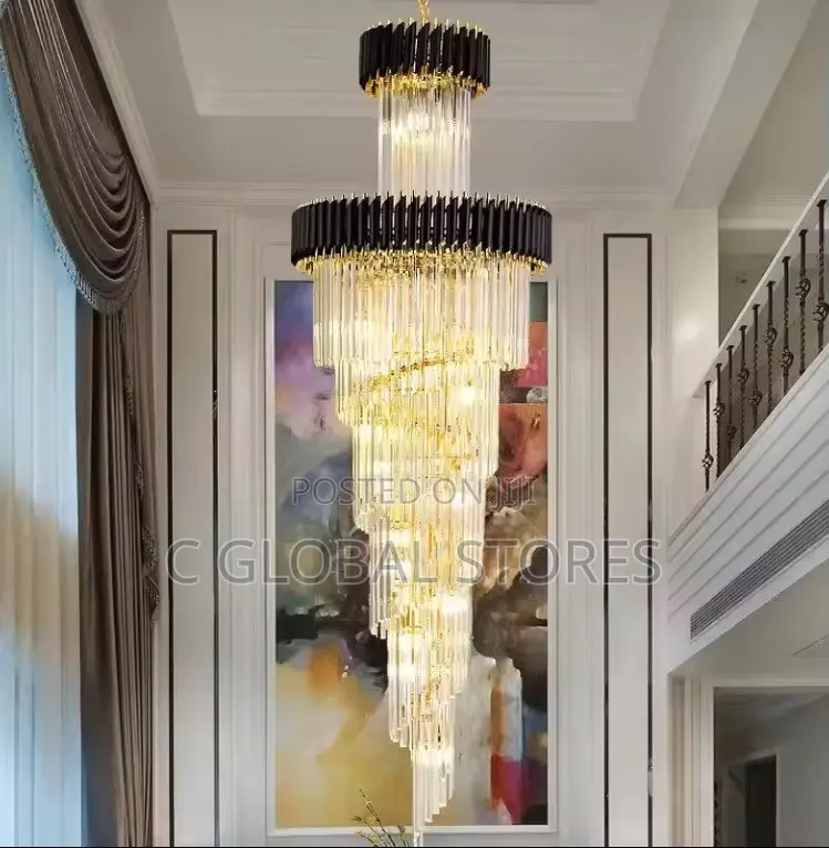 Staircase Pipe Chandelier Light