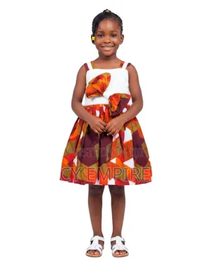 3T Girls Ankara Mix Dress