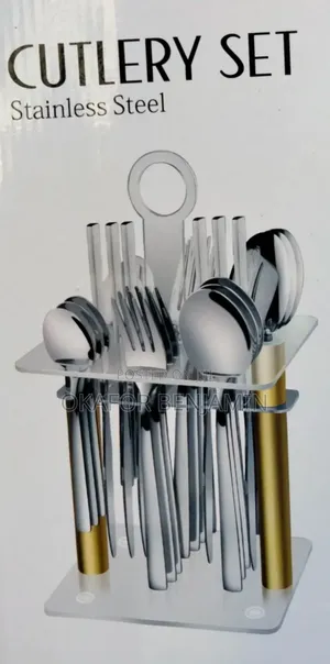 High Quality Stainless Gold Set of Cutlery Spoon By