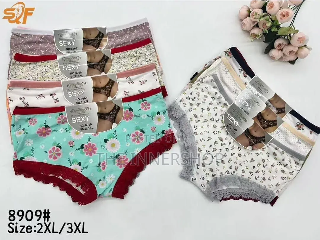 3pcs Floral Cotton Panties