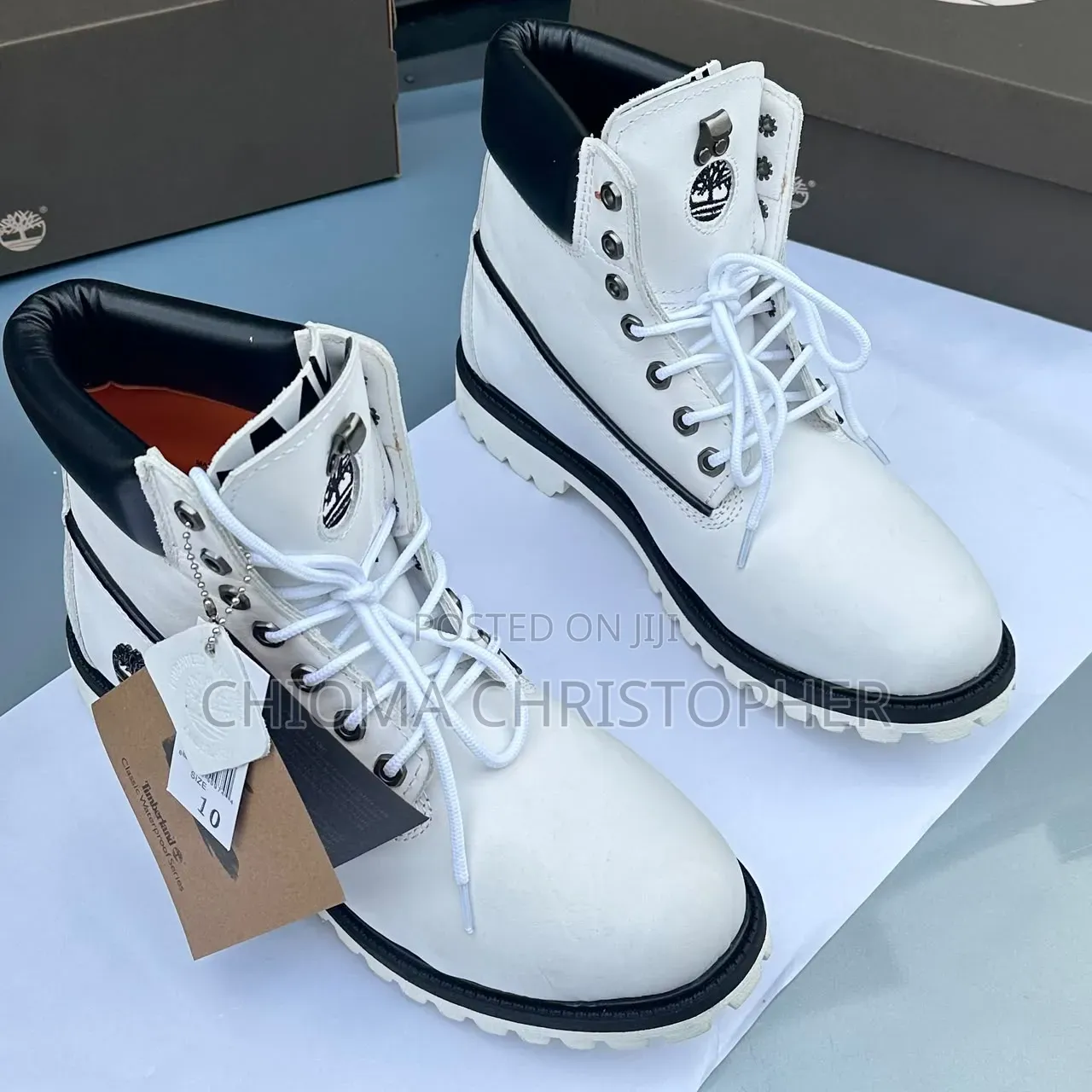 Timberland White Boot