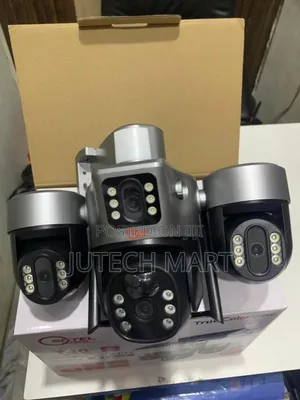 Quadruple Lens 4g Solar Camera With Inbuilt Battery