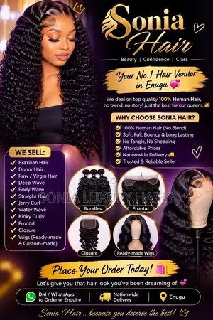 100% Human Hairs Wigs / Bones Straight