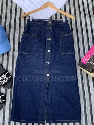 Thrift Jean Skirt
