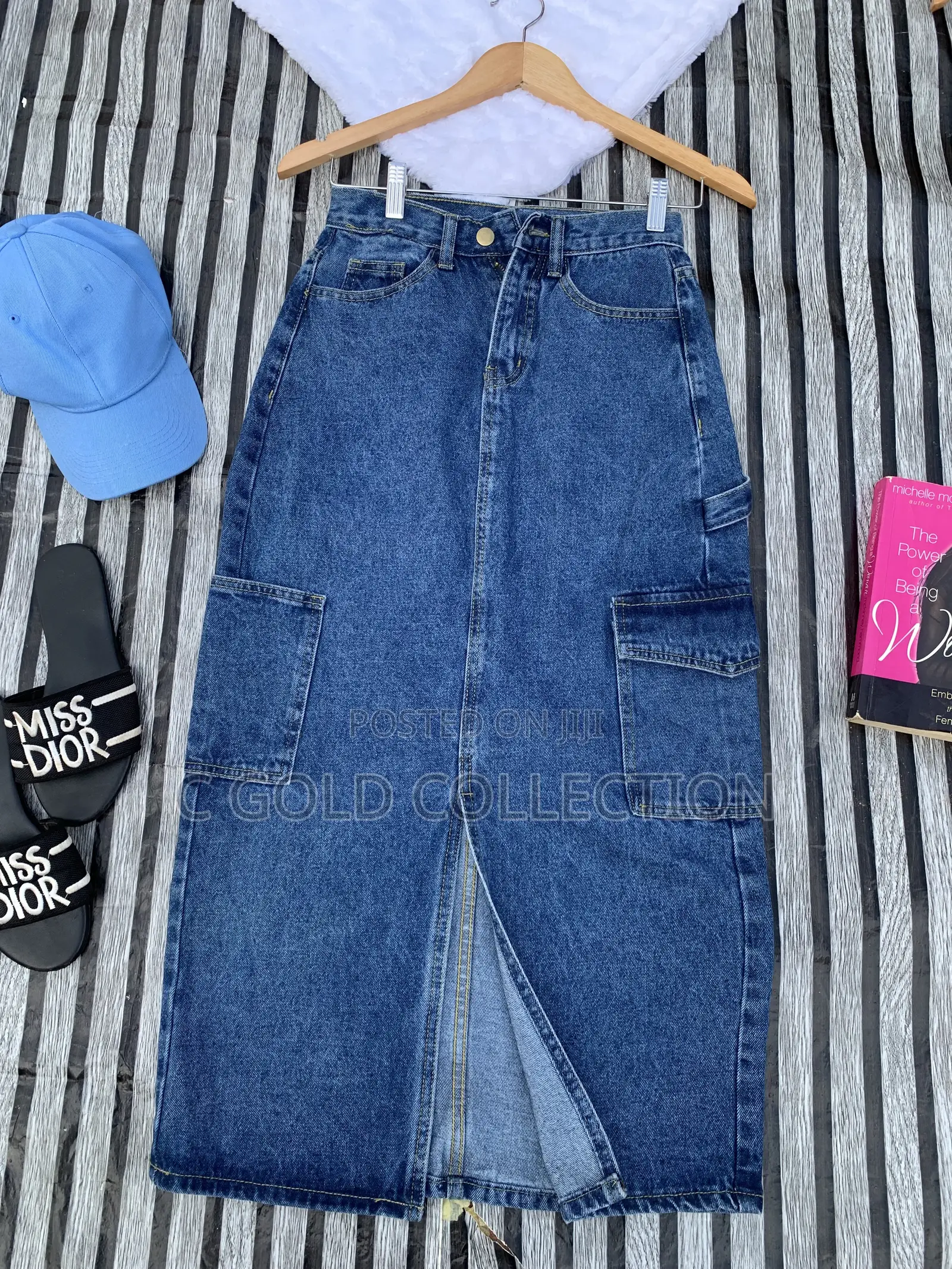 Thrift Jean Skirt
