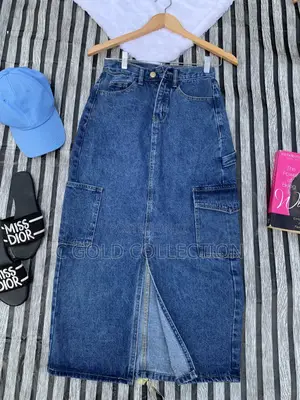 Thrift Jean Skirt