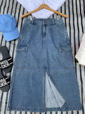 Thrift Jean Skirt