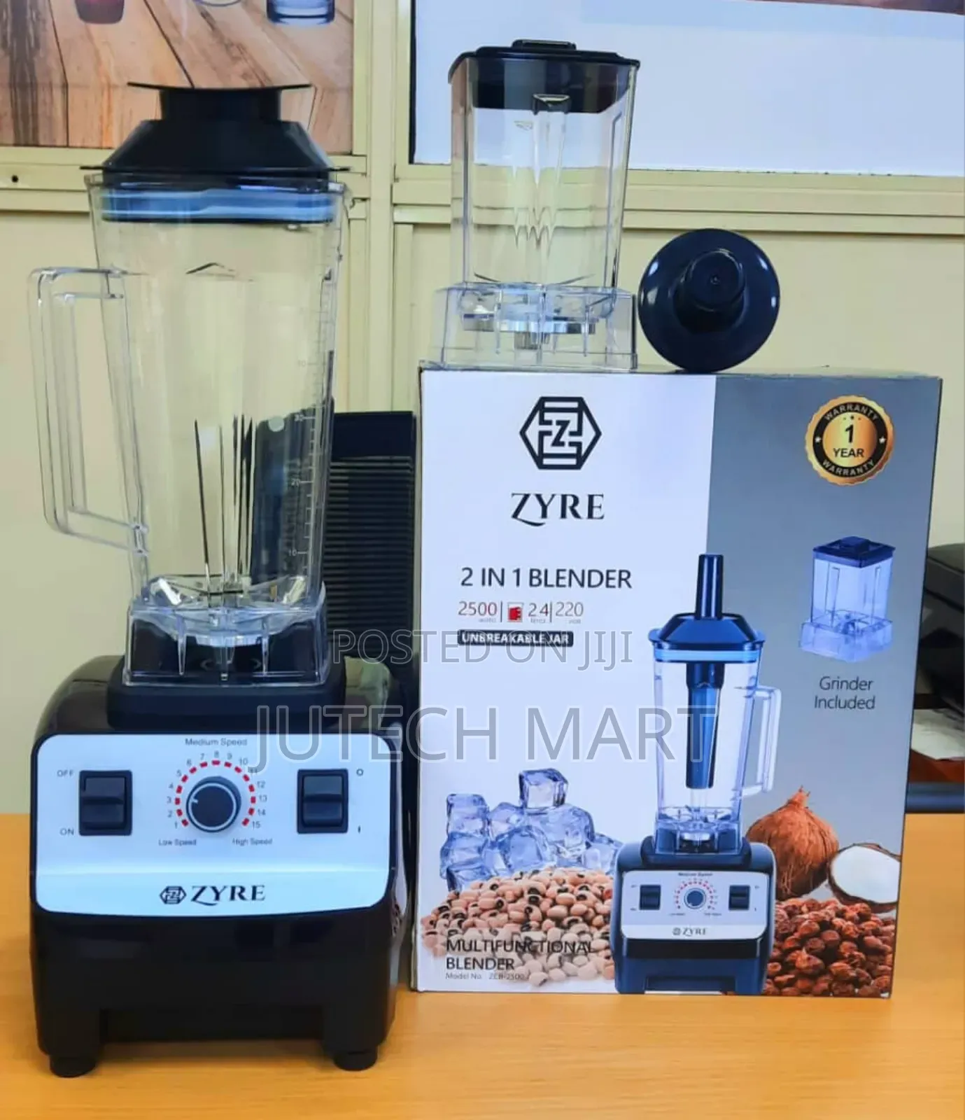 ZYRE 2-in-1 Blender 2500W Copper