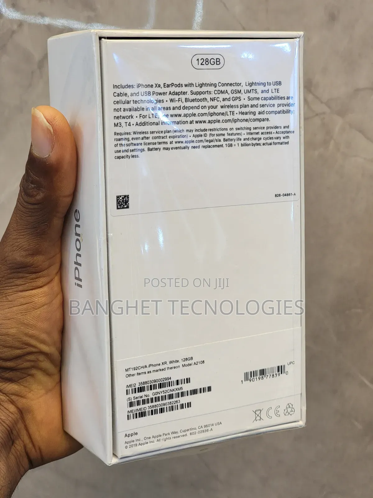 New Apple iPhone XR 128 GB White