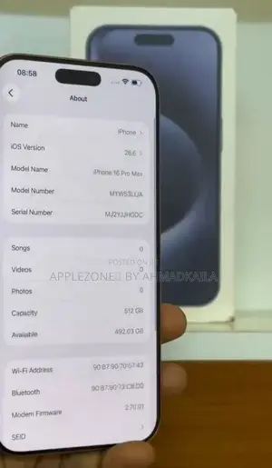 Apple iPhone 16 Pro Max 512 GB Silver