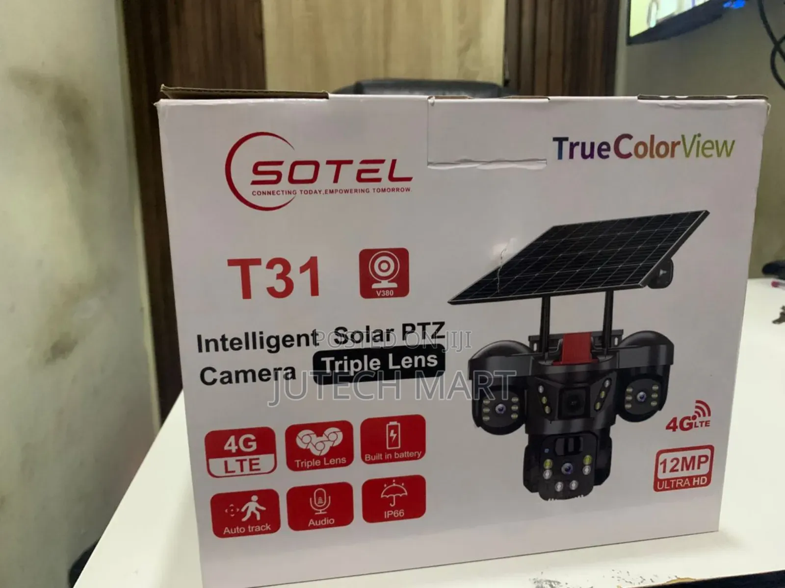 Intelligent Solar 4G LTE PTZ Security Camera (TrueColorView)