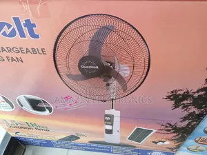 Duravolt 18 Inches Rechargeable Fan With Solar Panel