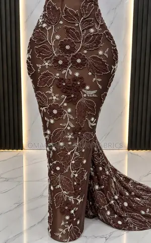 Luxury 3d Engraved Beaded Lace