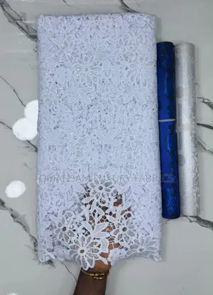 Pure White Tissue Cord Lace