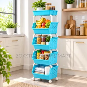 5-Tier Multipurpose Mobile Storage Rack