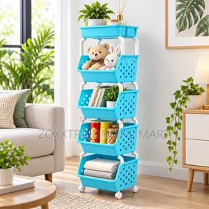 5-Tier Multipurpose Mobile Storage Rack