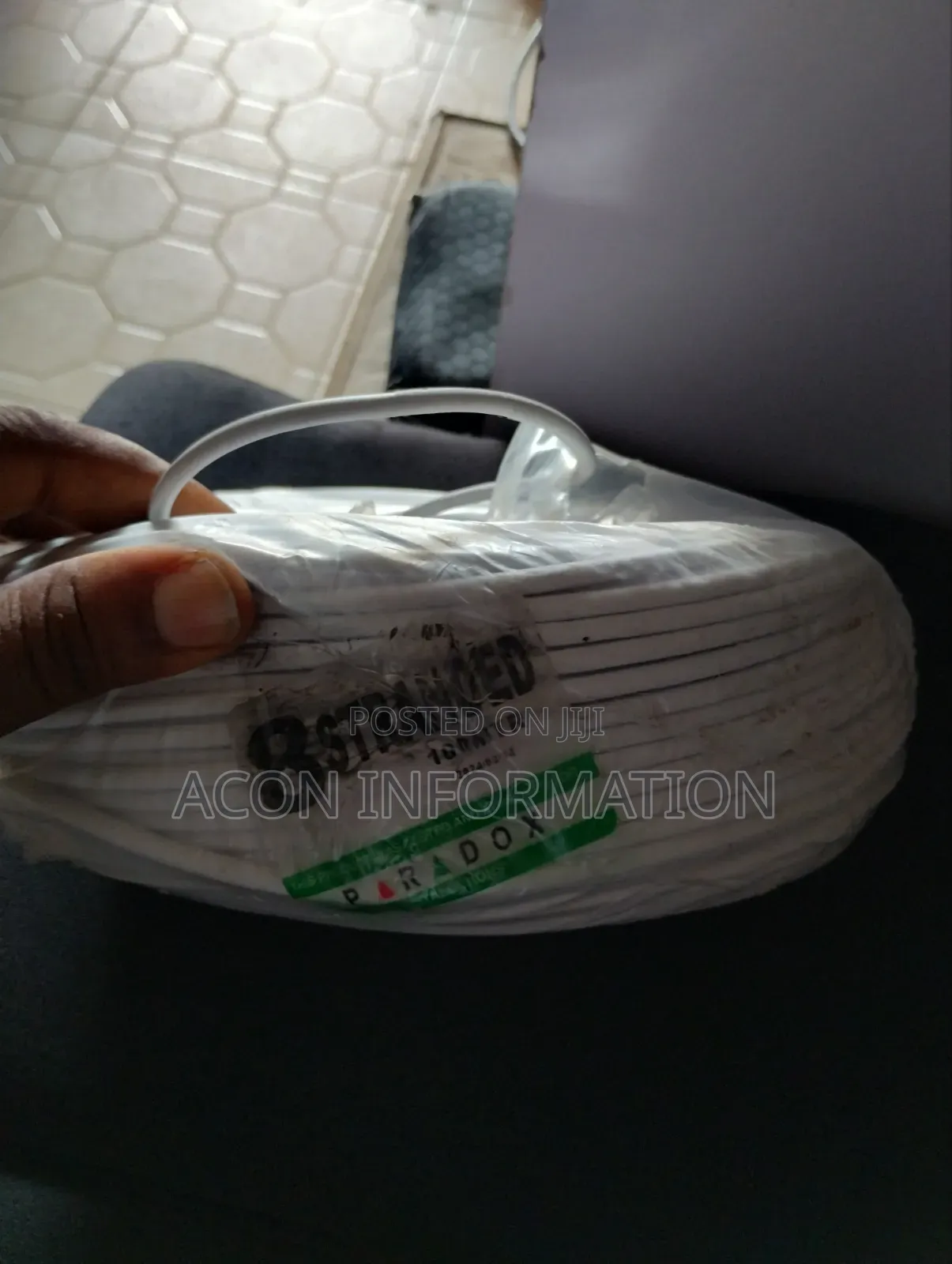 Comms Cable 8 Core White 100 M
