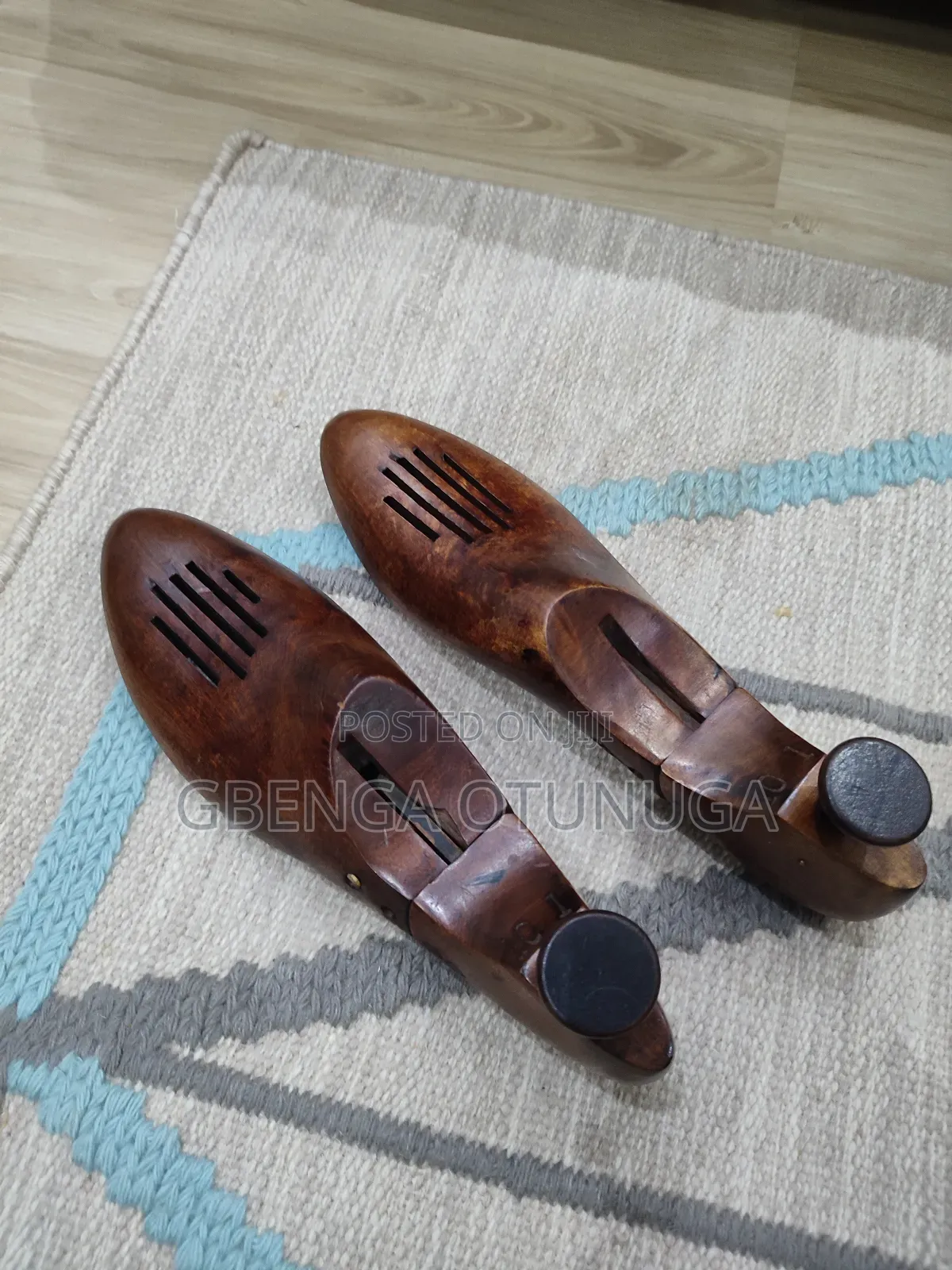 Mid Century Solid Mahogany Shoe Trees