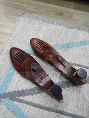 Mid Century Solid Mahogany Shoe Trees