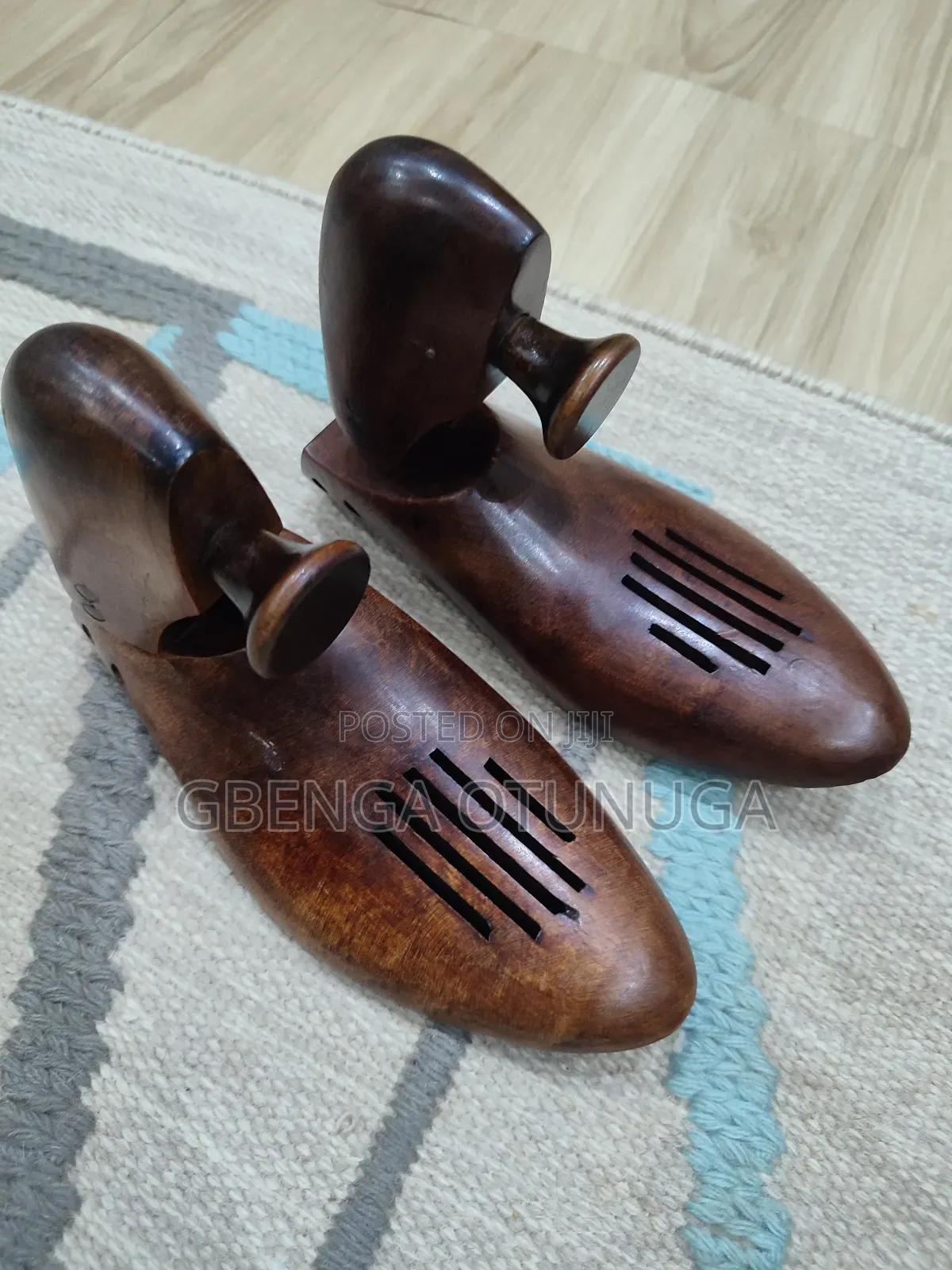 Mid Century Solid Mahogany Shoe Trees