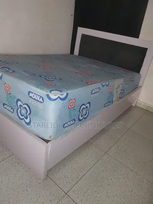 4.5 by 6 Bedframe and 12inches Moucka Flora for Sale