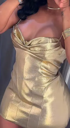 Zara Corsetry Metallic Texture Dress