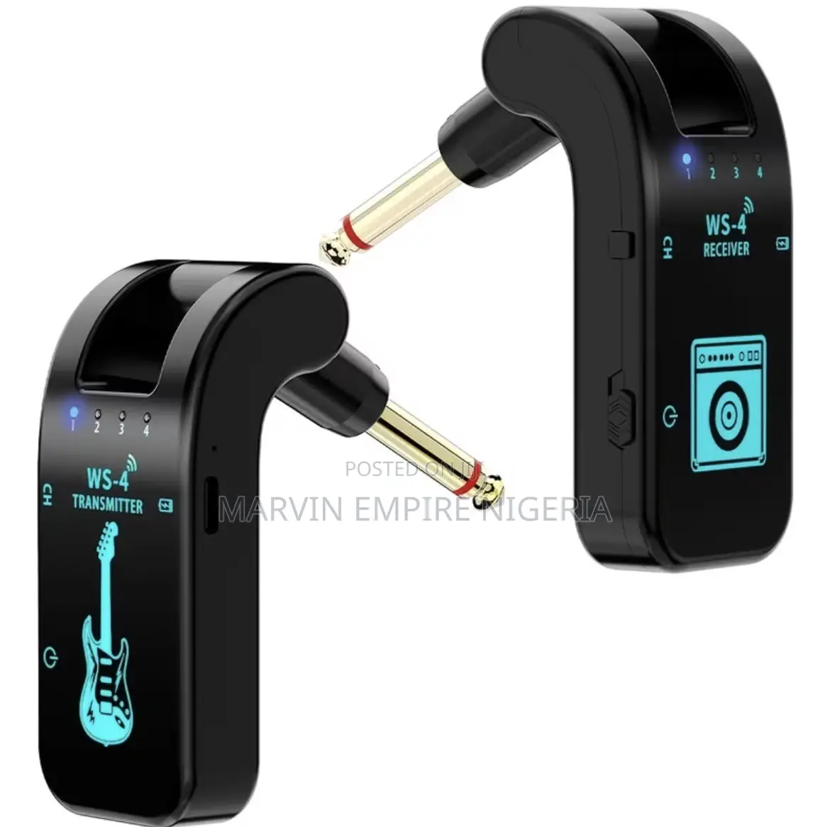 Professional Jack Wireless Transmitter and Receiver for Guitar, Piano