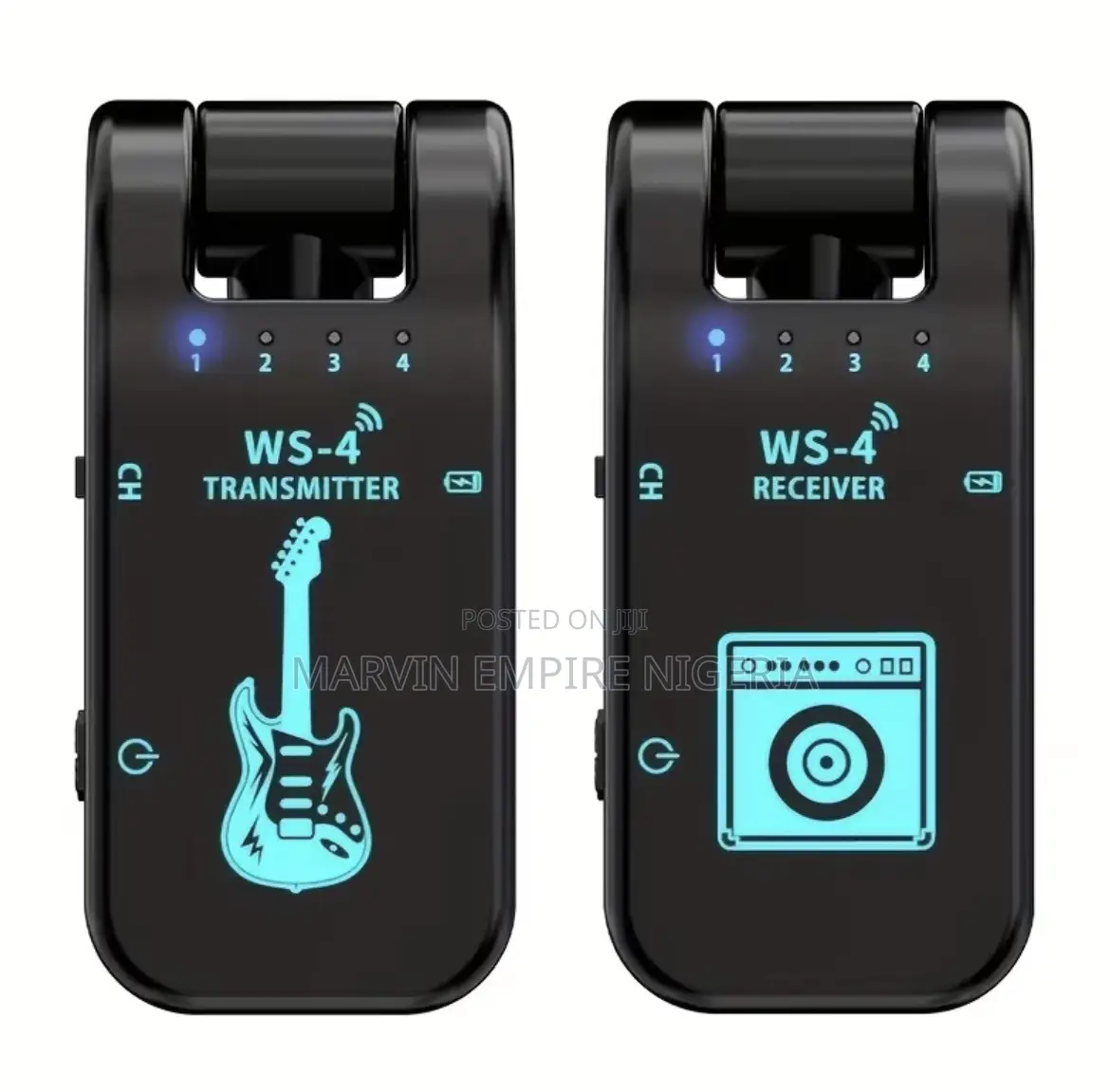 Professional Jack Wireless Transmitter and Receiver for Guitar, Piano