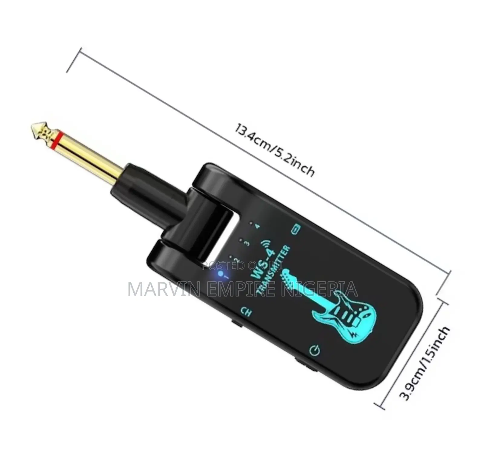 Professional Jack Wireless Transmitter and Receiver for Guitar, Piano