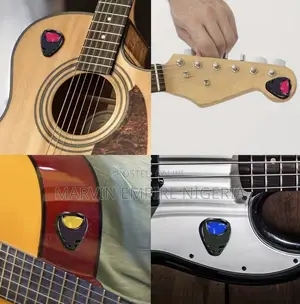 5pcs Guitar Picks 1pc Pick Holder - Acoustic, Electric Guitars, Bass