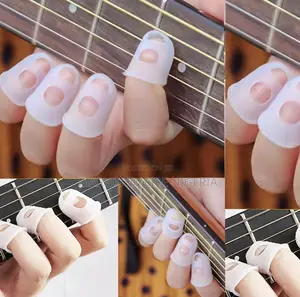 4pcs Silicone Guitar Finger Picks - Ideal for Beginners - Comfortable