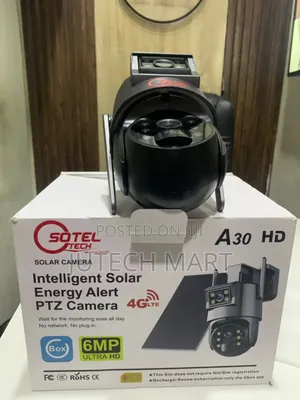 Ubox Dual Lens 6MP 4G Solar PTZ Security Camera